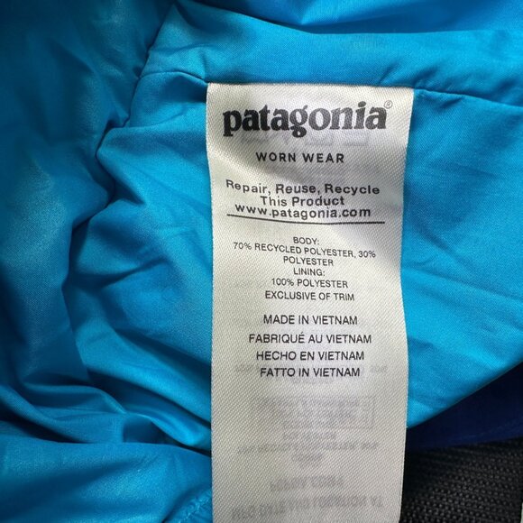 Patagonia 3-in-1 Snowbelle Jacket Cobalt Blue Women's Medium Ski Snowboard Shell - Picture 12 of 16